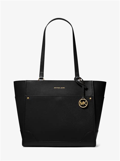 michael kors harrison large leather tote bag|michael kors bag tote sale.